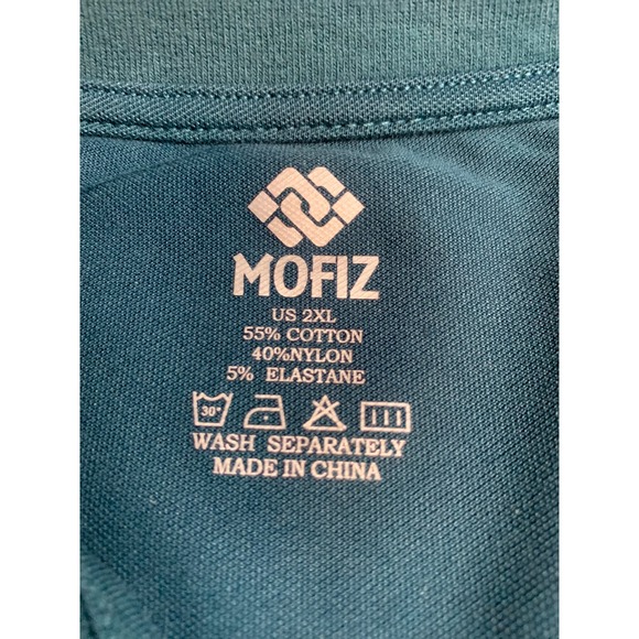 MoFiz Men's Golf Shirt 1/4Zip LongSleeve Hiking Shirt Quick Dry Athletic Sz. 2XL - Picture 4 of 11